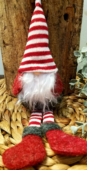 Plush Gnome Christmas Ornament