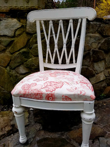 Quick & Easy Chair Makeover - How to Reupholster a Wooden Chair