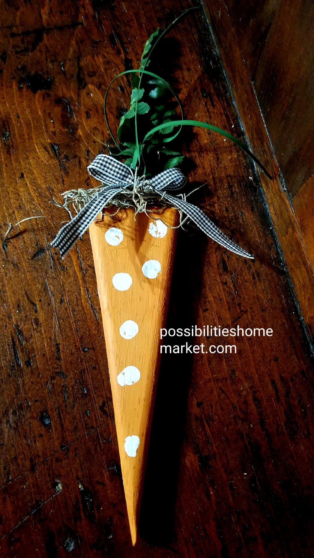 How to Make Simple Wooden Easter Carrots