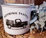 Farmhouse Truck  Coffee Mug - "Morning Traffic"
