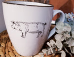 Farmhouse Pig Coffee Mug