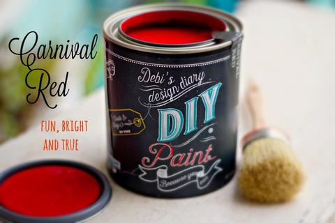 Debi's Design Diary DIY Paint - Carnival Red