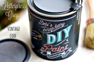 Debi's Design Diary DIY Paint - Letterpress Grey