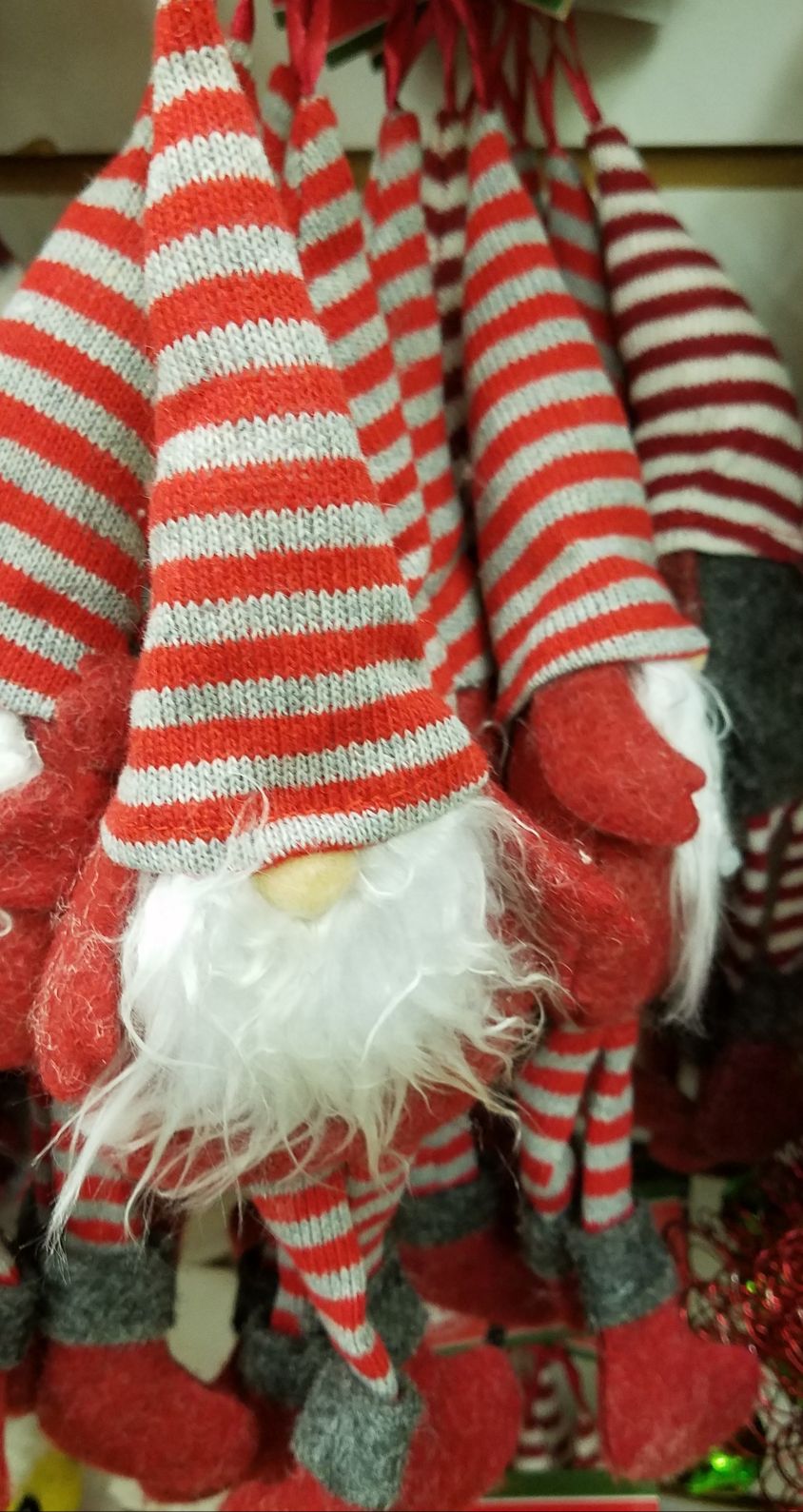 Plush Gnome Christmas Ornament