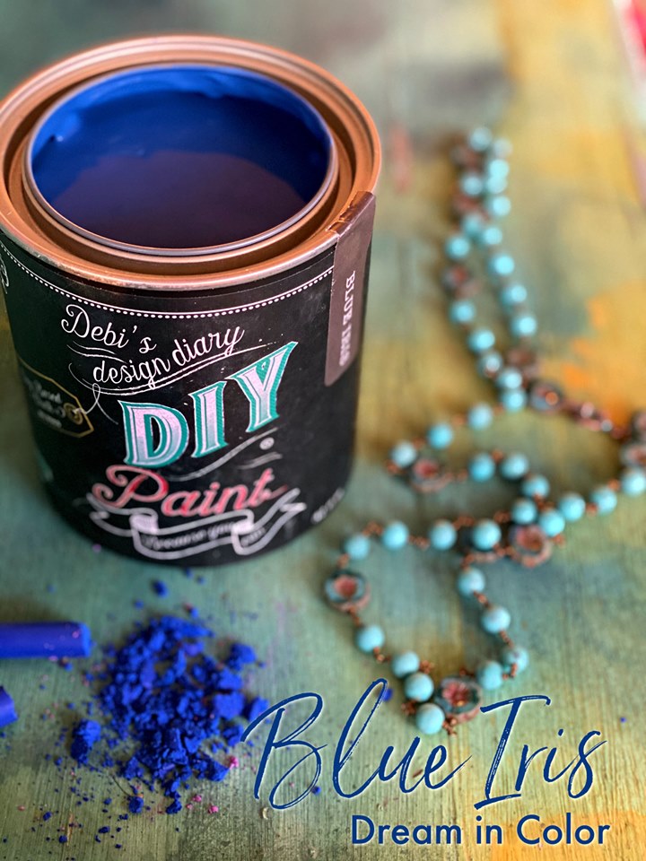 Debi's Design Diary DIY Paint - Blue Iris