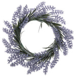 circular lavender wreath