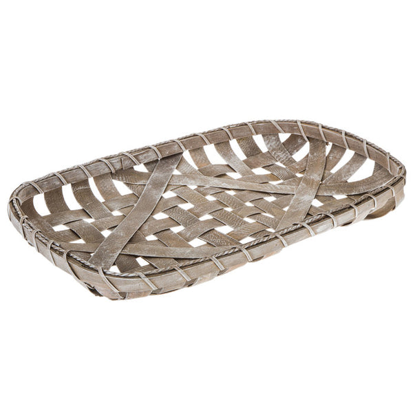 White Washed Tobacco Basket – Possibilities Home Market
